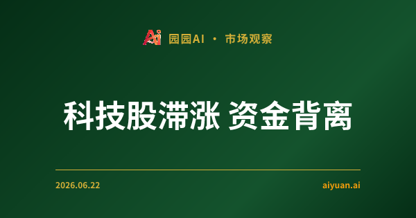 2026年6月美股市场深度分析:科技股滞涨与资金流向背离,如何看待议员集体减持释放的风险信号?