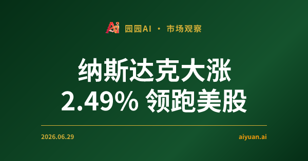纳斯达克大涨 2.49% 领跑美股:深度拆解 5 亿暗池买单与 AI 算力叙事下的交易逻辑