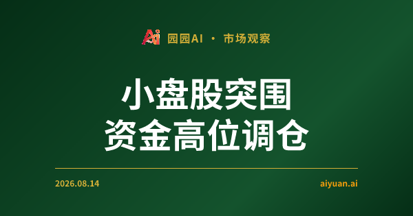 美股高位缩量:IWM逆势补涨,Jane Street 业绩预警揭示市场进入低波动拉锯战