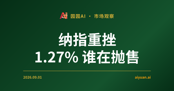 纳指重挫 1.27% 谁在抛售?解析期权资金流背后的“重锤”信号