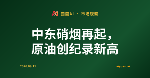 中东硝烟再起,原油创纪录新高:深度拆解 9 月 11 日美股“无视”风险背后的底层逻辑