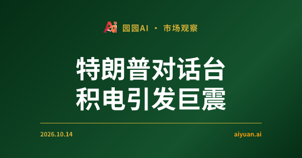 特朗普对话台积电引发巨震：QQQ 放量大跌 2%，避险资金真的入场了吗？